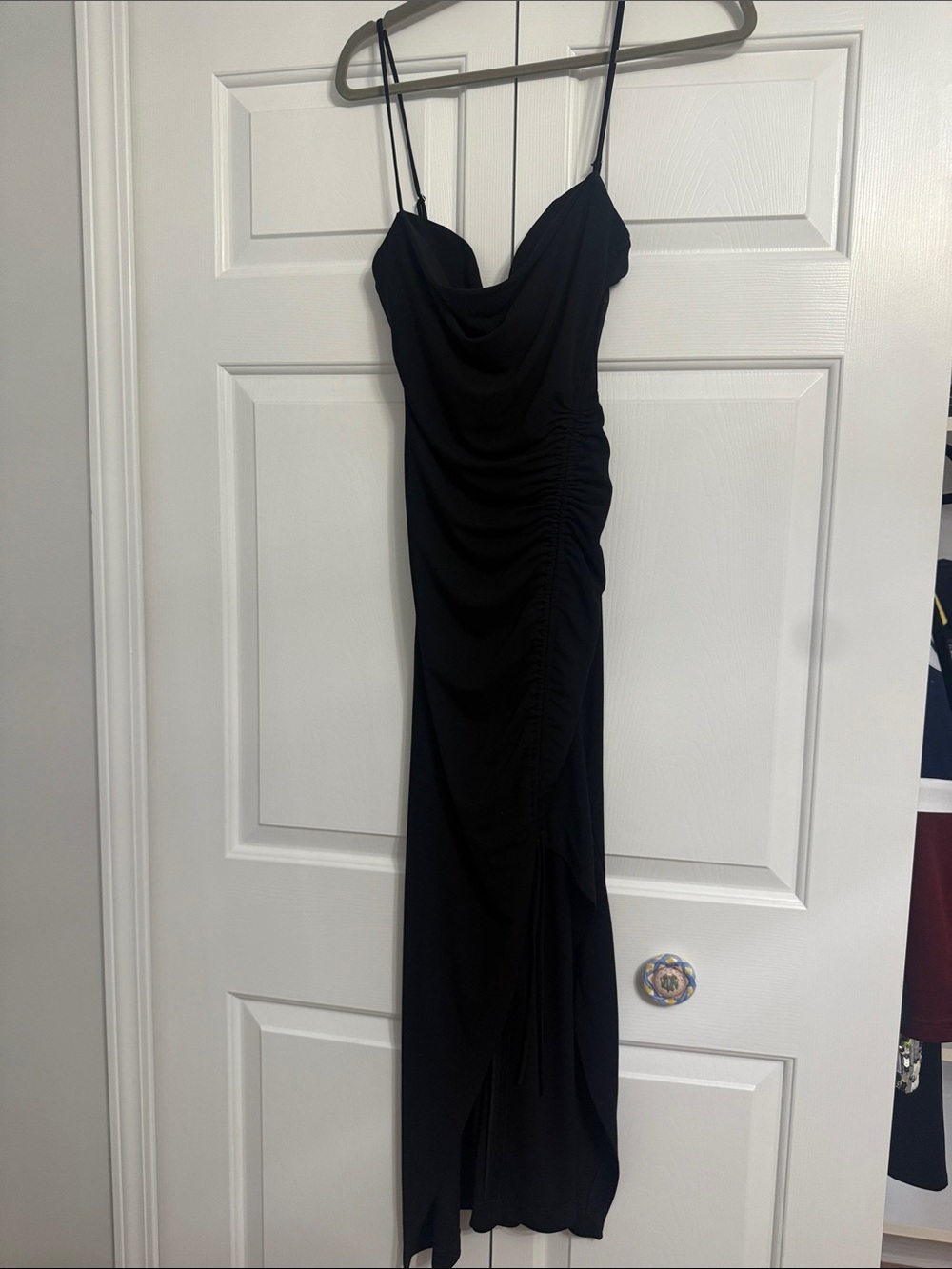 Zara Black Cowl Neck Dress